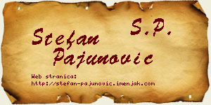 Stefan Pajunović vizit kartica